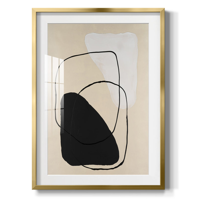 Avant Mod II -Framed Print, 25.5" H x 17.5" W, Gold