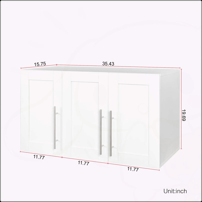 Versatile Wall Mounted Storage Cabinet for Various Spaces