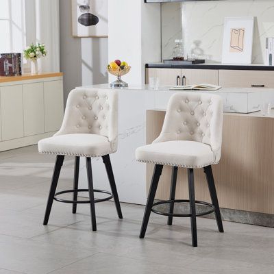 North Fork Swivel 22.04" Short Stool by Wildon Home