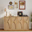 Buffet 59,69 "- portes arquées classiques en bois massif de 2 pouces avec une touche rétro-1395346820-1402027728