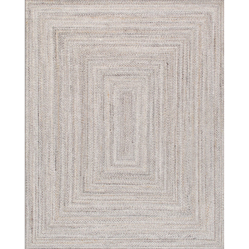 Lagos Hand Knotted Geometric Indoor / Outdoor Rug, Rectangle 5' x 8'