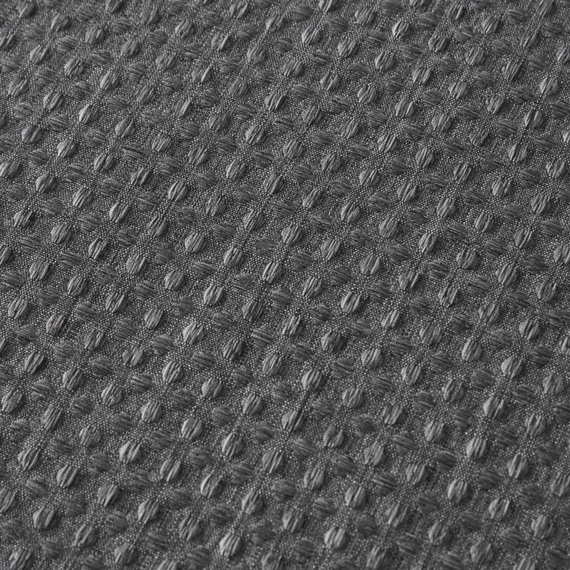 Rideau de douche Arbor Waffle, L 72 po x L 78 po, Gris anthracite