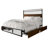 Full Metal Platform Bed With Storage In Brown-1699440184-1699440187