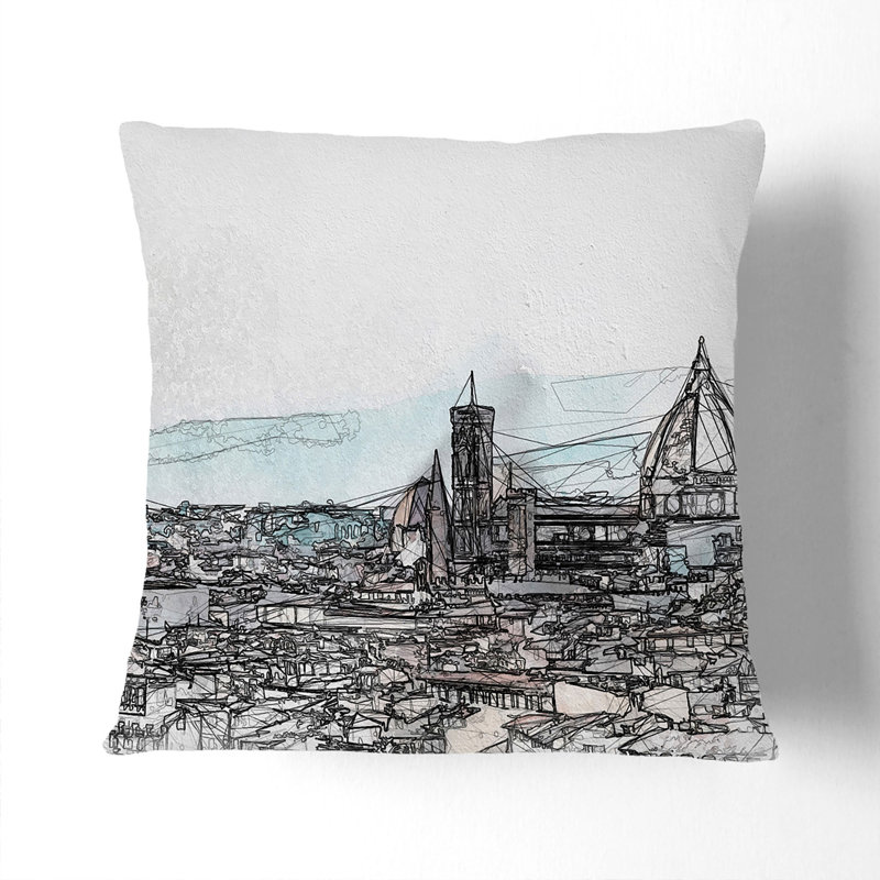 Square Throw Cushion, 40cm H x 40cm W x 15cm D