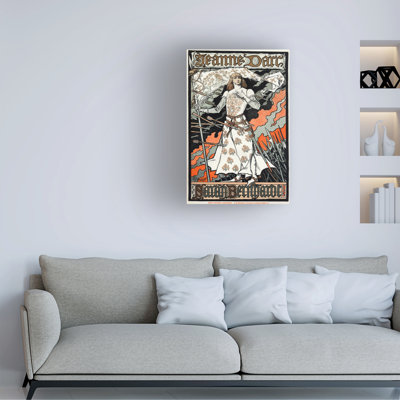 Eugene Grasset Joan Of Arc Play Poster, Sarah Bernhardt, 1897 Canvas Art