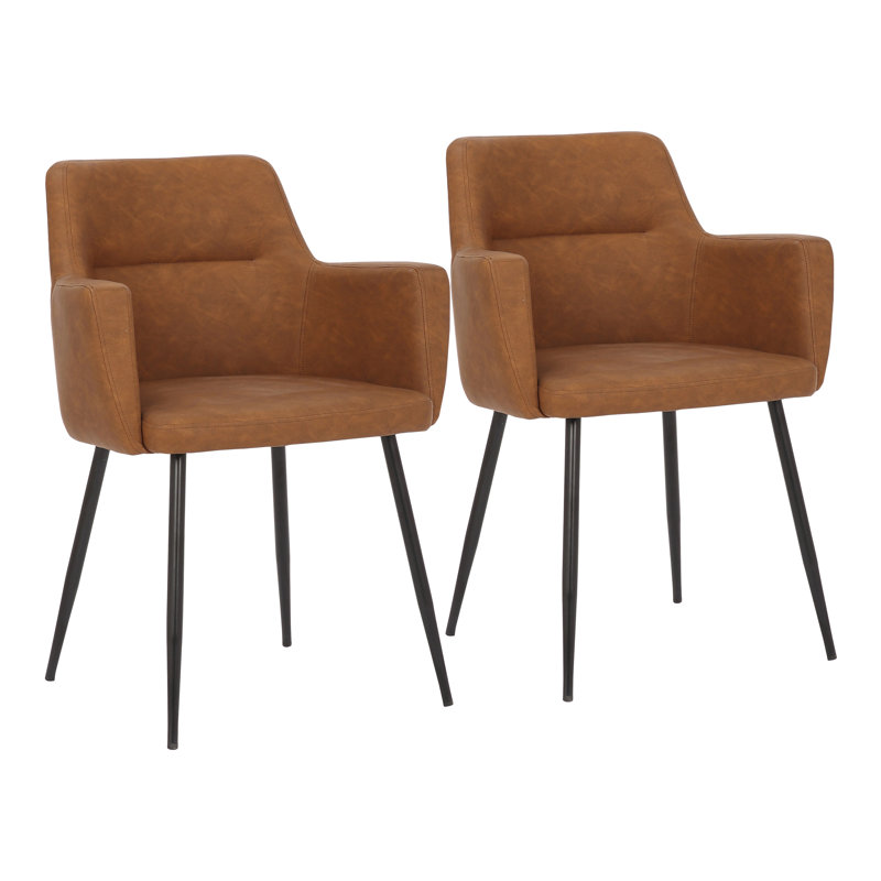Cedeno 19.5'' H Upholstered Armchair, Camel