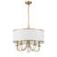 Lustre 5 lumières or vibrant