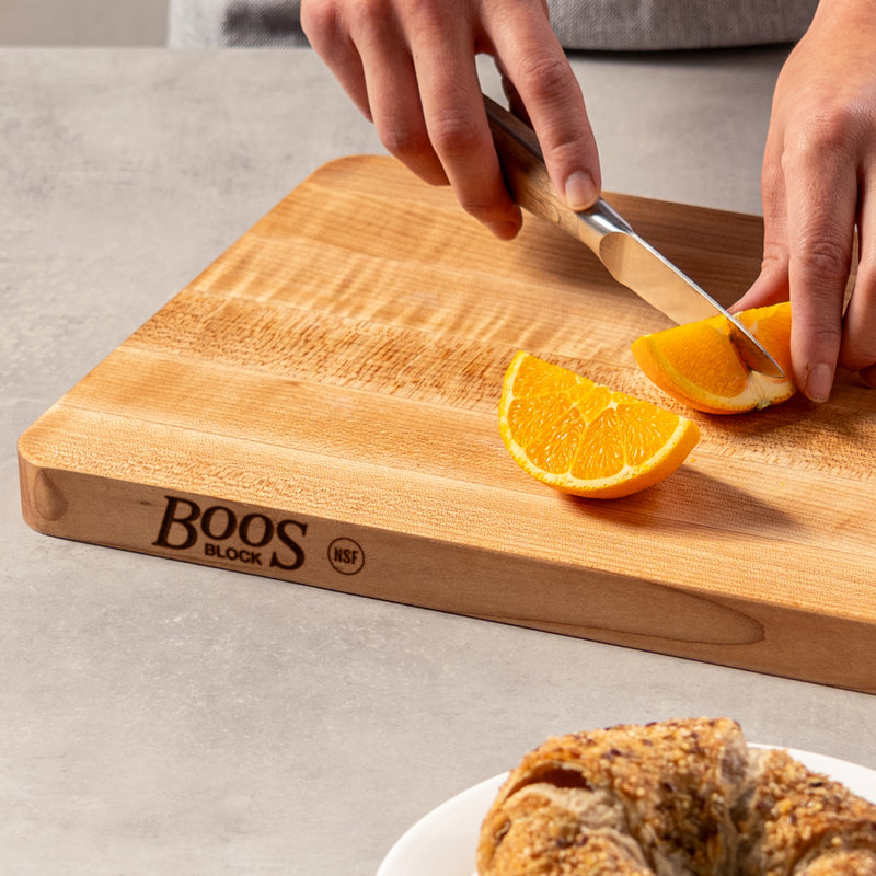 John Boos Maple Wood Chop N Slice Reversible Cutting Board, 10" x 5"