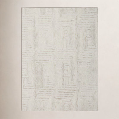 Kalise Hand-Tufted Geometric Wool Rug