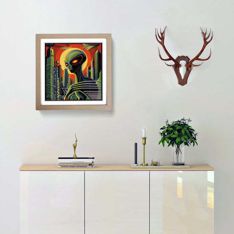 Alien Constructivism - Framed Print, Oak