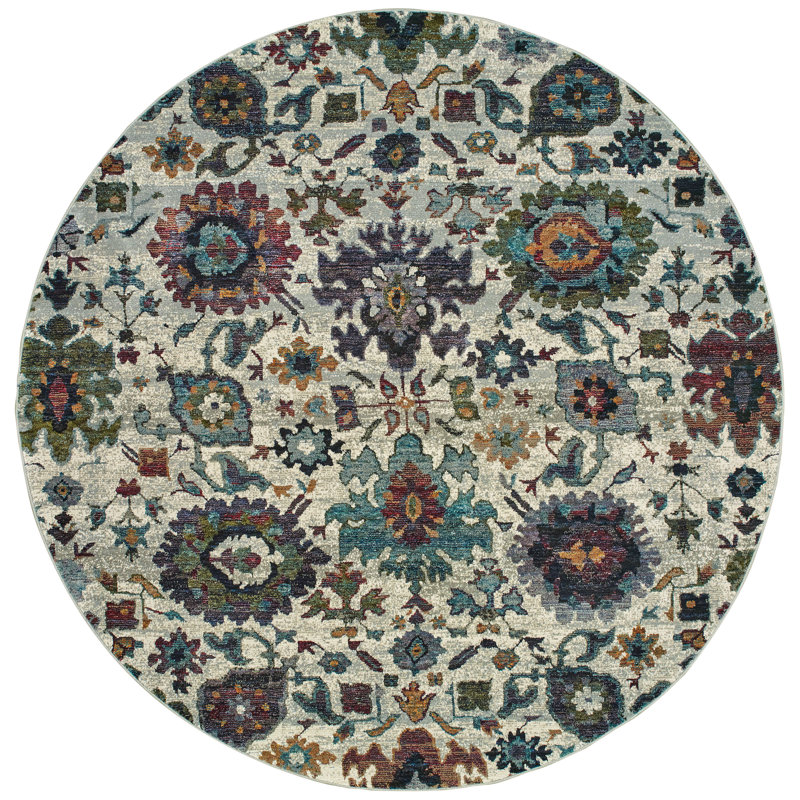 Tuma Oriental Indoor Rug, Round 7'10"