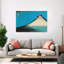 Mount Fuji Classic Abstract Contemporary Mountain Landscape Wall Art Print by Katsushika Hokusai - Wrapped Canvas Print-131577655