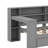 Platform Bed With Storage Shelves, Drawers, Charging Station, LED, Desk And Upholstered Headboard-1012742033-1012742035