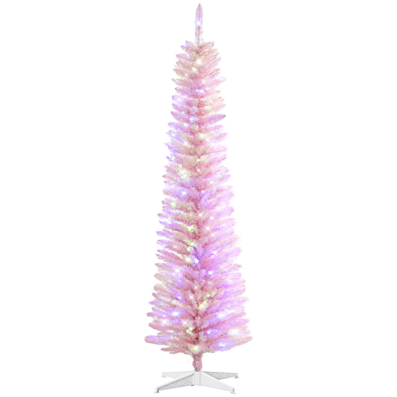 Arbre de Noël artificiel au crayon, 5.9', Illuminée
