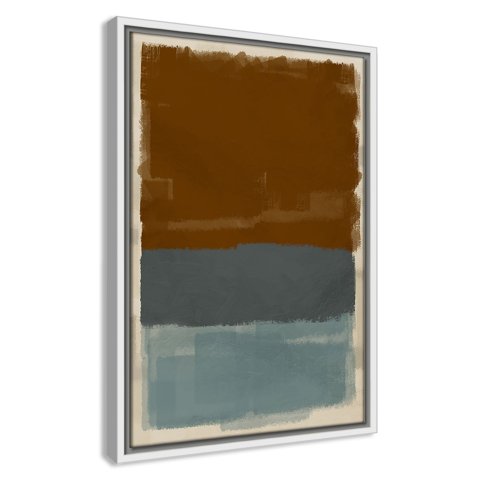 Turbulent Honesty Print by Marcus Prime, 13.5'' W x 19.5'' H, White Floater