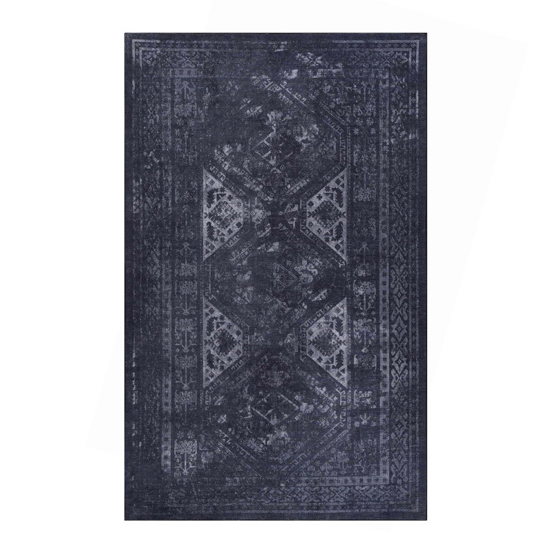 Area Rug, Washable Rug, Low-Pile, Non-Slip, Non-Shedding, Foldable, Kid & Pet Friendly - Area Rugs For Living Room, Bedroom, Kitchen