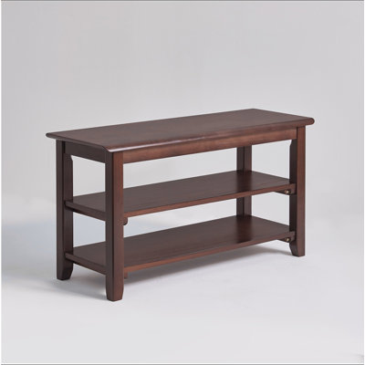 2-Tier Solid Wood Shoe Bench, Entryway Shoe Rack with Storage Shelves, Hallway Seat Bench for Shoes