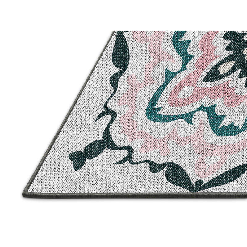 Tapis vert damassé, Rectangle 5 pi x 7 pi