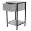 One-Drawer Compact Bedside Cabinet, Wood-Effect Finish, 33cm-1529834634