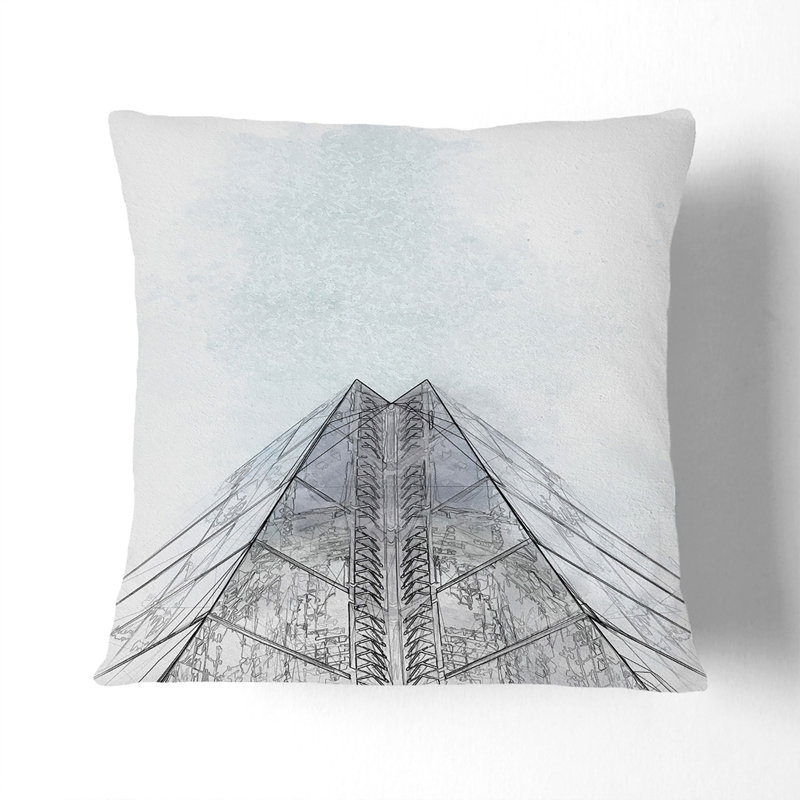 Square Throw Cushion, Stone, 40cm H x 40cm W x 15cm D