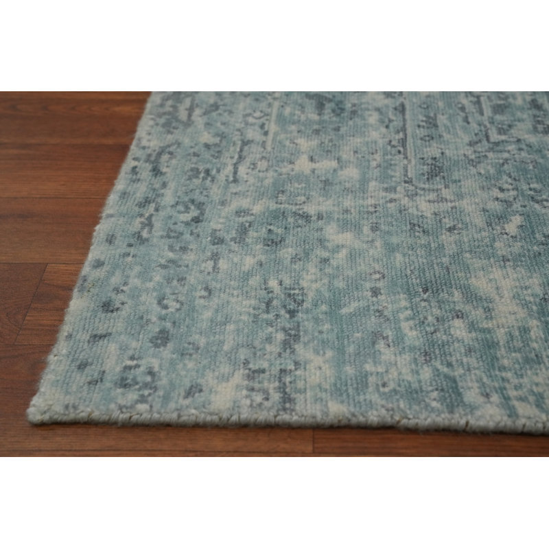 Tapis transitionnel fait à la main de taille Oushak 5 x 8