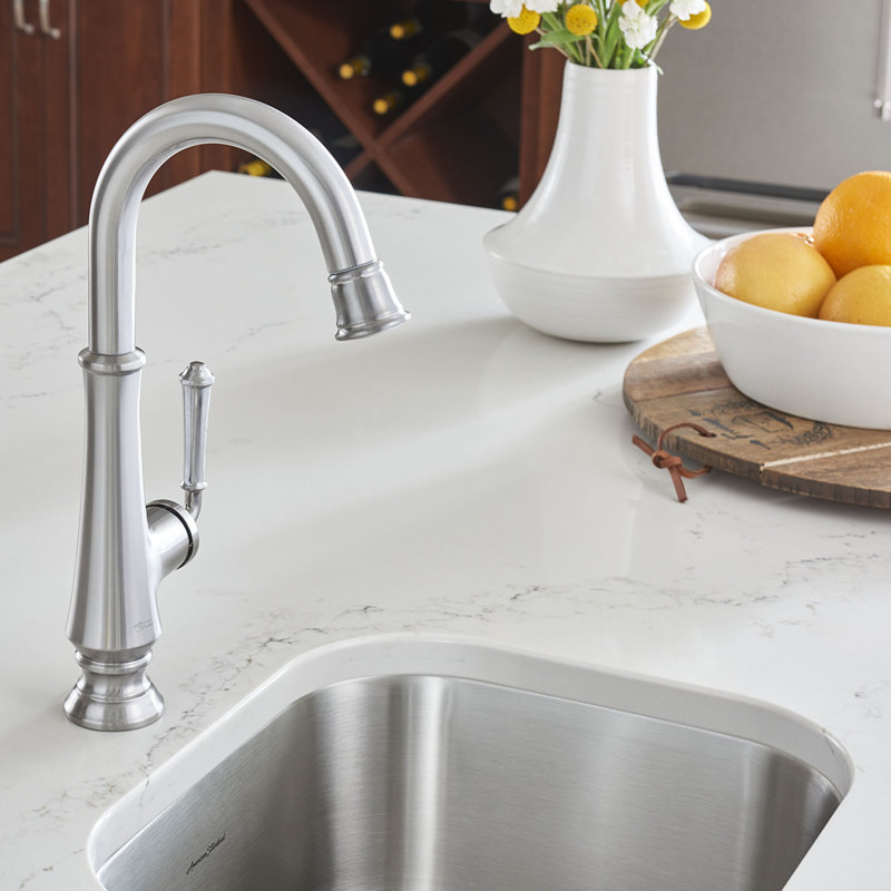 American Standard Delancey Pull Down Kitchen Faucet, Stainless Steel