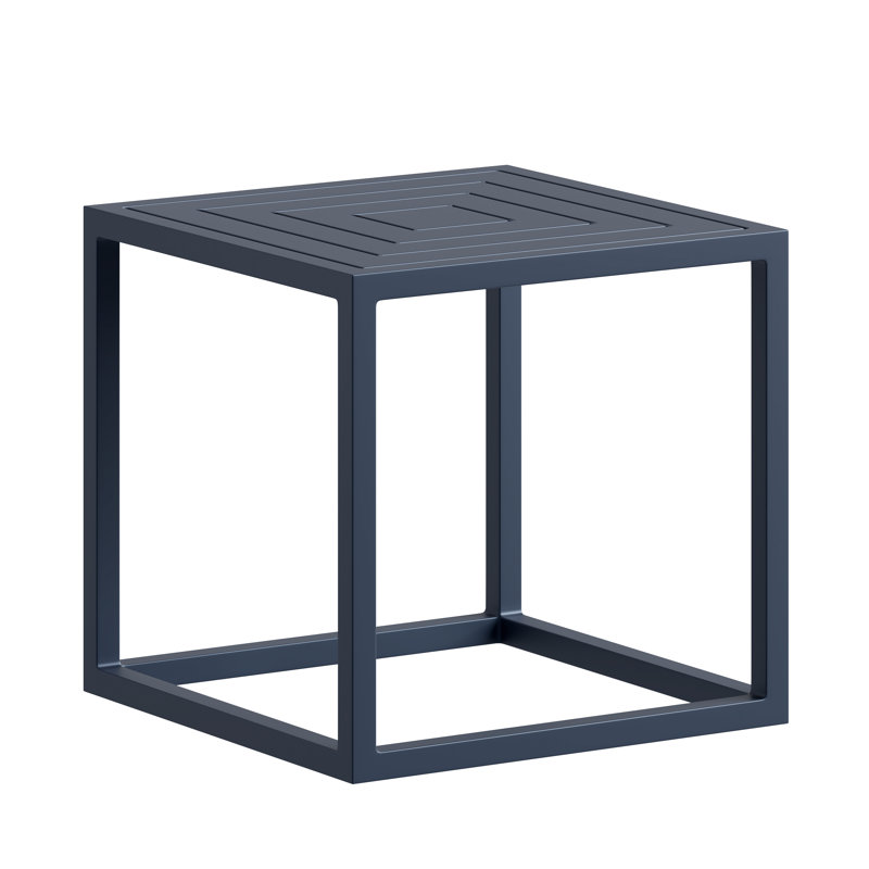 Square End Table, Navy