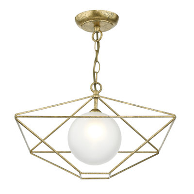 Macy 1 - Light Gold Geometric Pendant