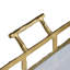 Chariot-bar 23,5 x 13,5 x 30 po, laiton antique