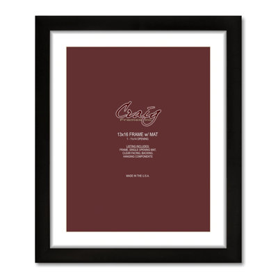 Ruyle Black Matte Picture Frame with Mat