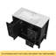 Meuble-lavabo 36 po avec lavabo, une armoire et trois tiroirs, panneau de bois massif et panneau de fibres à densité moyenne, noir-117196461