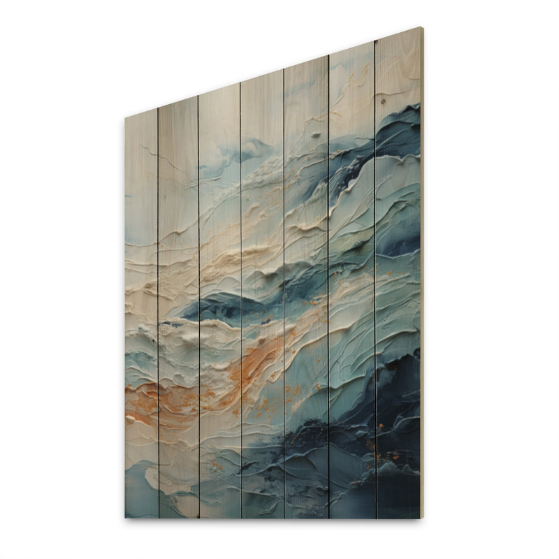 Plage scandinave solitude IV sur bois, H 20 po x l 10 po x P 0,78 po