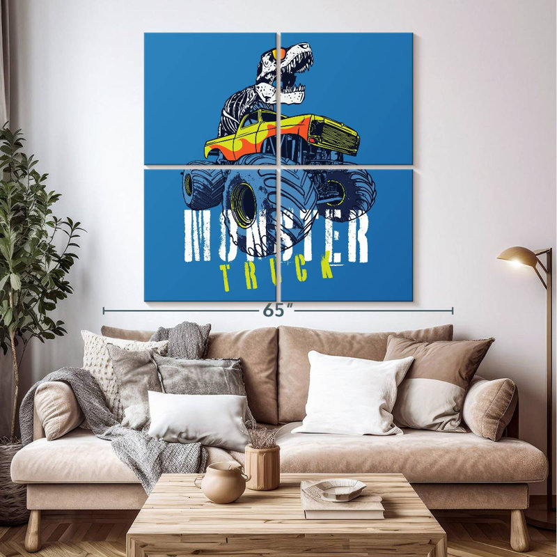 Mehar T-Rex Monster Truck, 50" H x 50" W