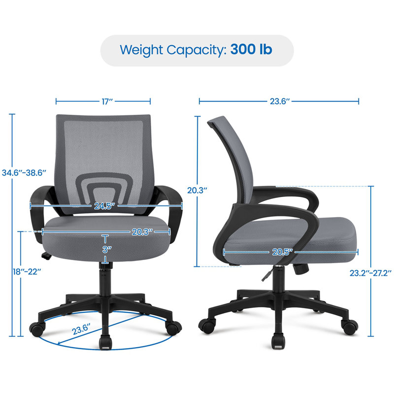 Genie Task Chair, Dark Gray