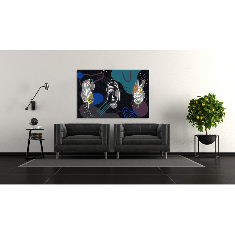 Motif bohémien de la vie - 933 - impression sur toile tendue, H 12 po x l 18 po x P 1,5 po