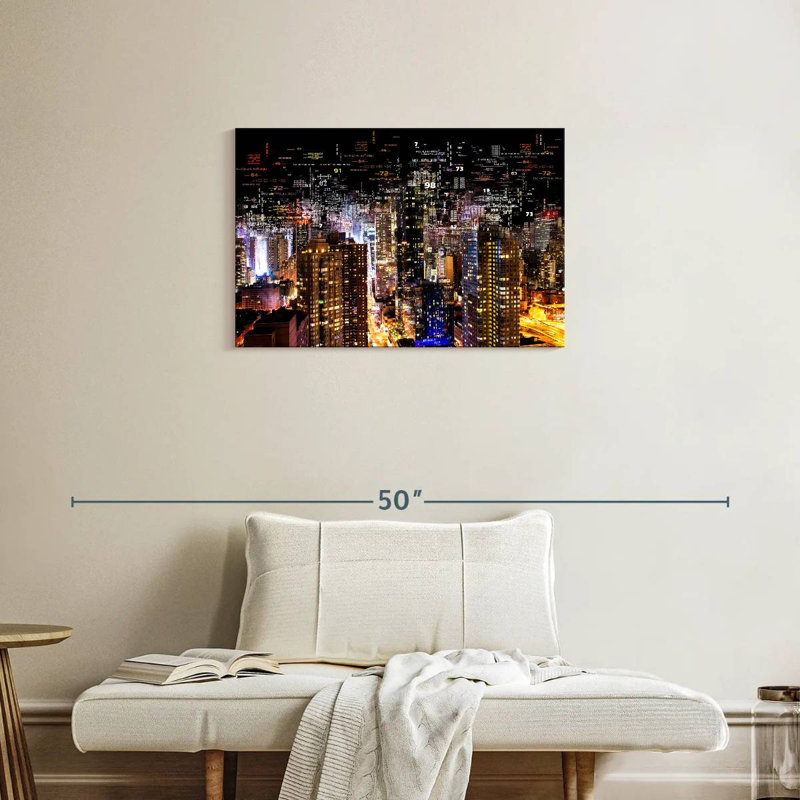 Ravi Times Square, 20" H x 30" W