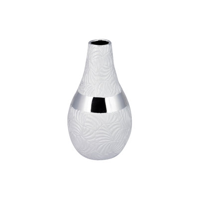 Cromaghs Silver 28Cm Ceramic Table Vase