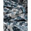 Tapis bleu marine / ivoire en polyester tissé à la machine Massie-242072536