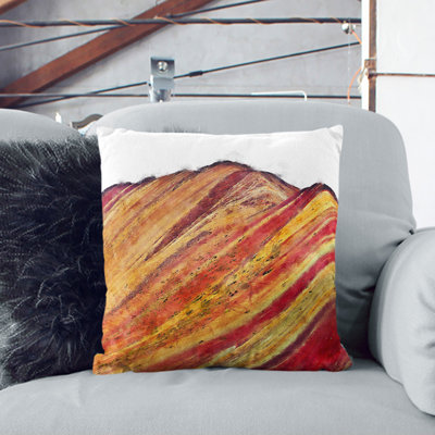 The Rainbow Mountains of Peru Scatter Cushion with Filling