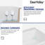 DeerValley 33" L x 22" W Single Bowl Fireclay Drop-In Workstation Kitchen Sink with Dish Drying Rack and Cutting Board