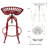 Swivel Counter Stool with Iron Frame-1394126545