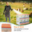 Boîte de nidification en métal - Support mural pour poules / canards, collection et assemblage facile d'œufs, équipement de cage en acier galvanisé ventilé - orange