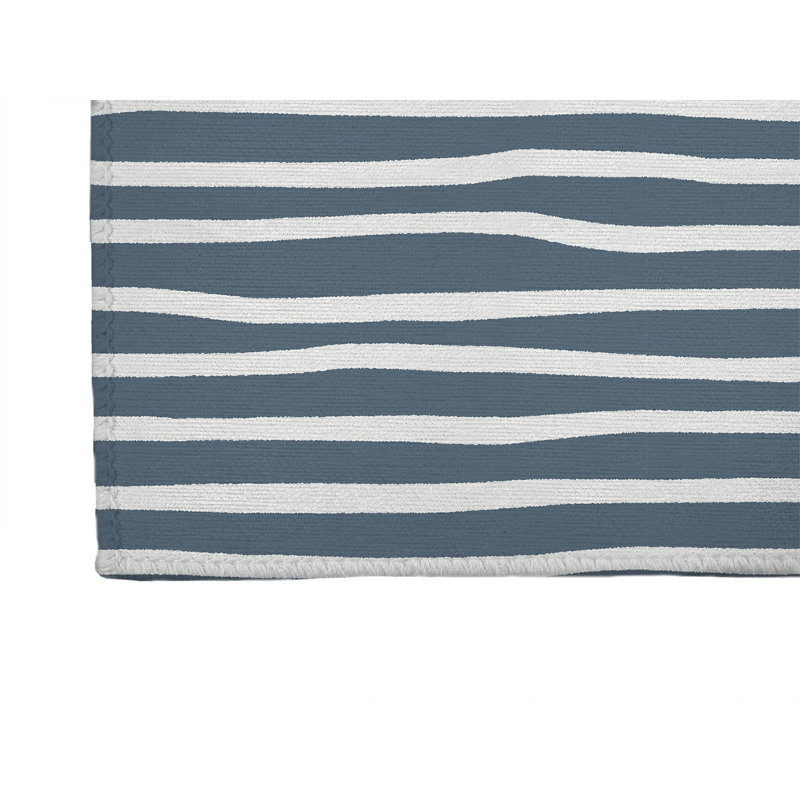 Ribbon Play Non-Slip Outdoor Rug, Runner 2'6" x 8'