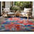 Aoko Floral Indoor / Outdoor Area Rug for Patios, Entryway, Deck or Porch - Multi Color-612967468