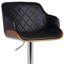 Chaise de bar pivotante en similicuir et fer 44 po-1969614741