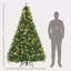 Sapin de Noël artificiel illuminé 7 pi avec branches réalistes, 700 lumières DEL blanc chaud et 2154 pointes