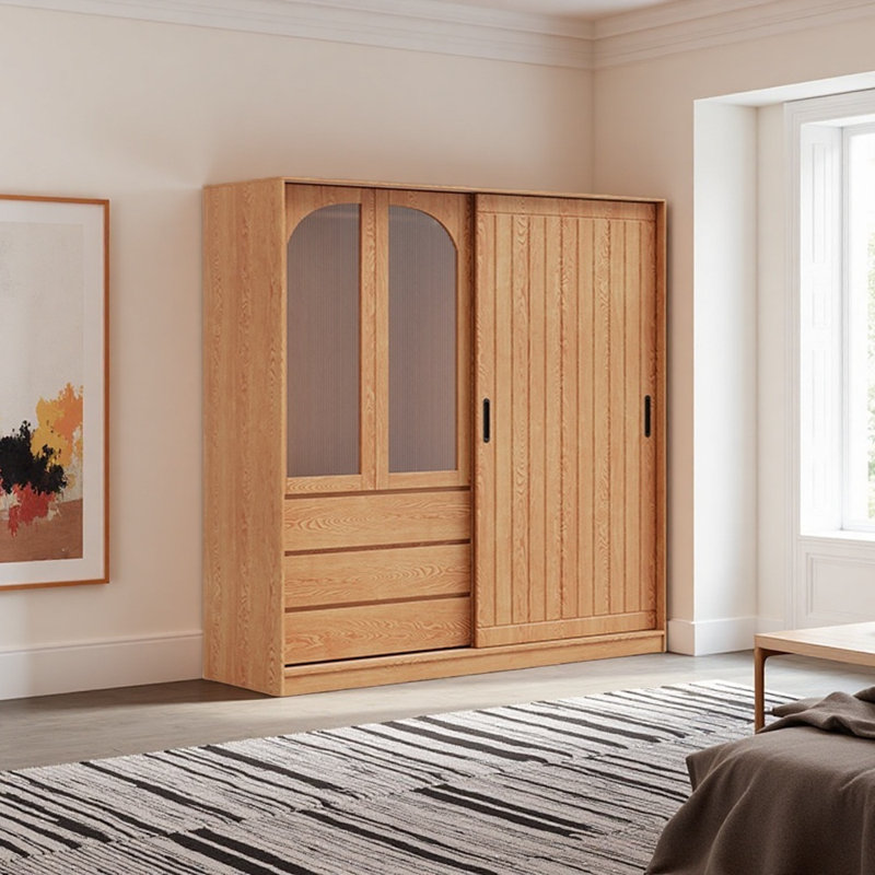 Armoire à portes coulissantes pour chambre à coucher, H 78,74 po x l 78,74 po x P 23,62 po