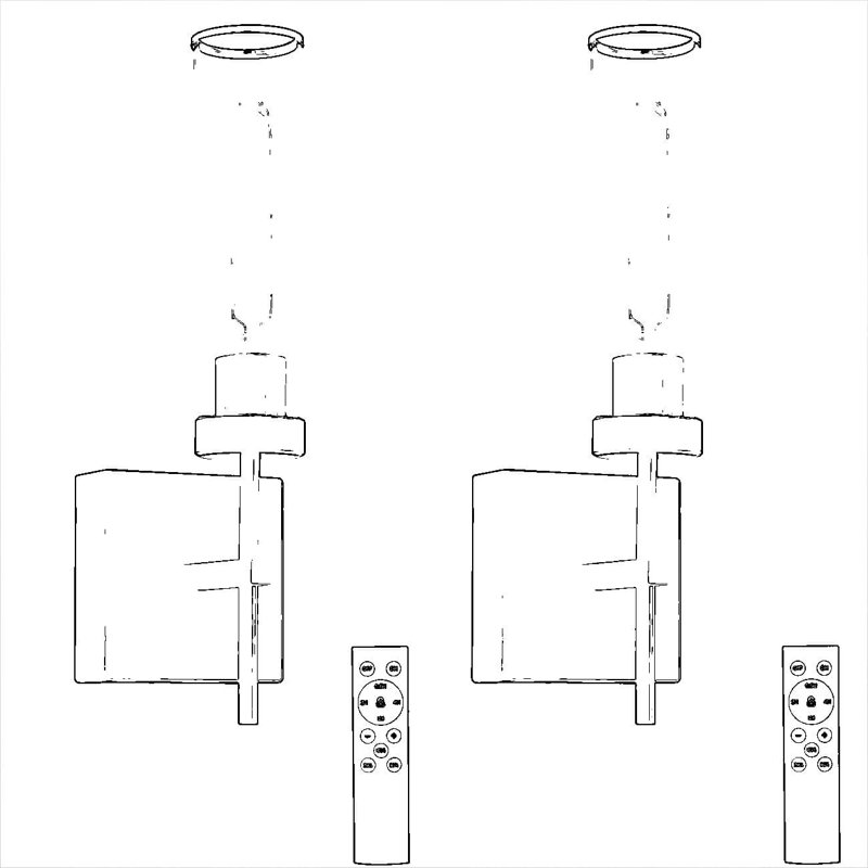 Ensemble de 2 appliques murales rechargeables sans fil, à DEL, à intensité variable, avec télécommande, lampe murale moderne à pile avec fixation haut / bas pour salle de bain de chambre à coucher