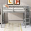 Lit mezzanine double avec garde-robe et escalier de rangement intégrés-131926124