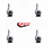 Chrome Ball Caster with Grip Ring Stem